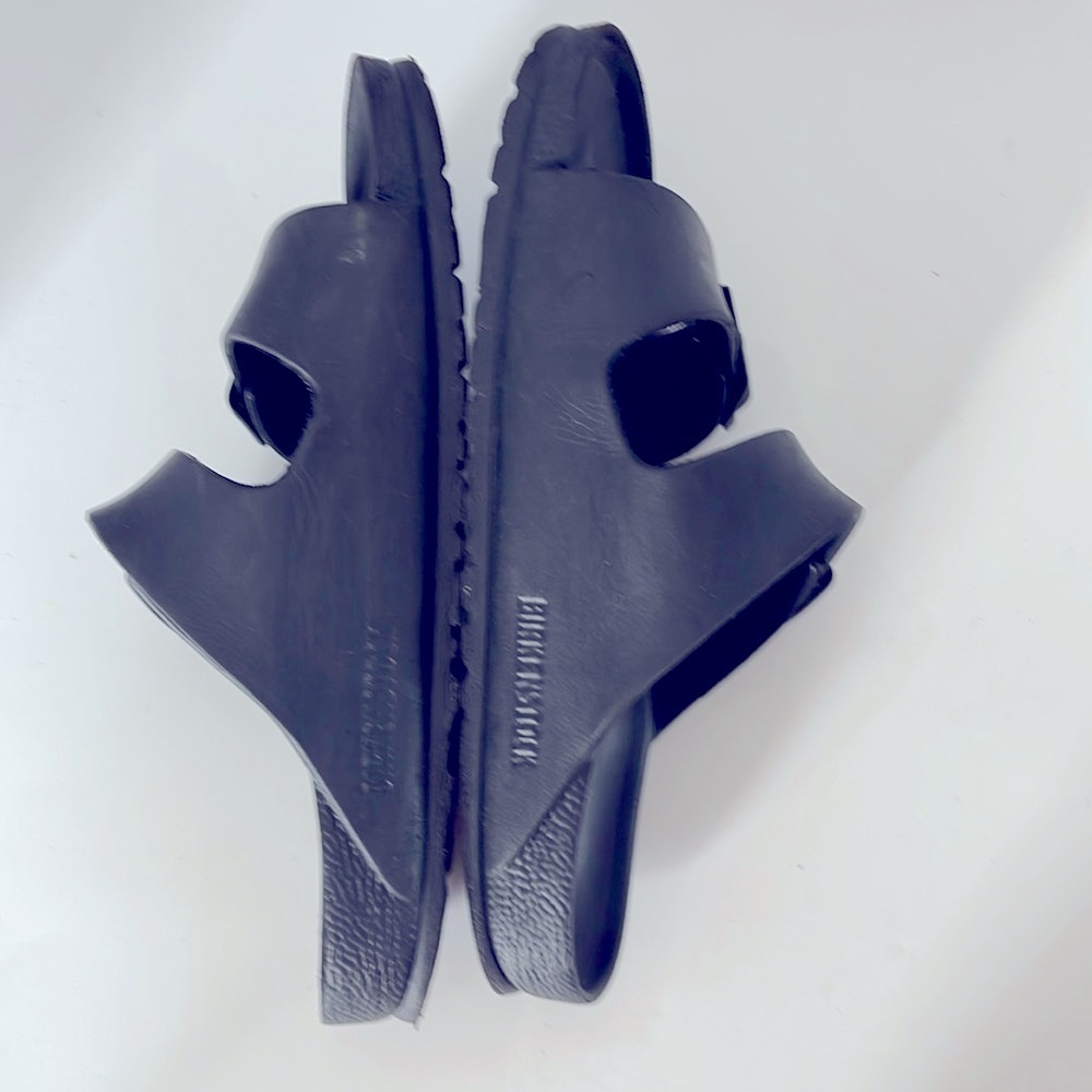 Birkenstock Black Double Strap Water Sandals Size 7-Slip-On Slides - Picture 6 of 9